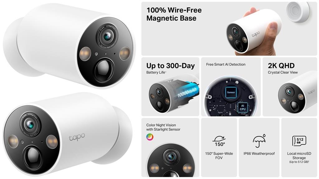 TP Link Tapo Smart Wire Free Security Camera