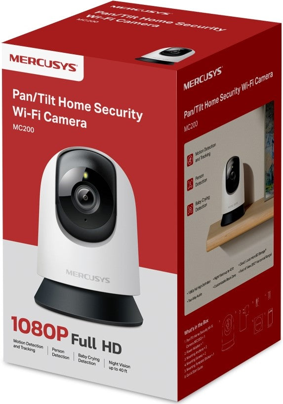 Mercusys Pan or Tilt Home Security WiFi Camera