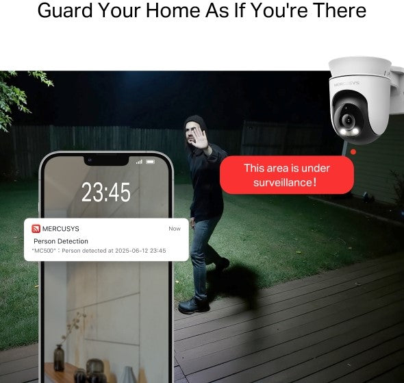 Mercusys Outdoor Pan or Tilt Security WiFi Camera