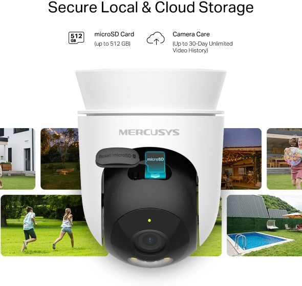 Mercusys Outdoor Pan or Tilt Security WiFi Camera