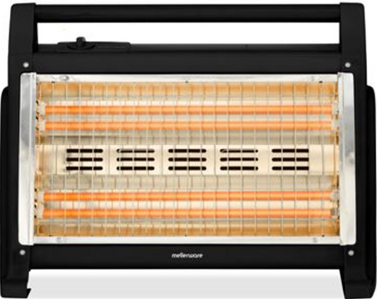 Mellerware Heater 2 Heat Settings Quartz Plastic Black 4