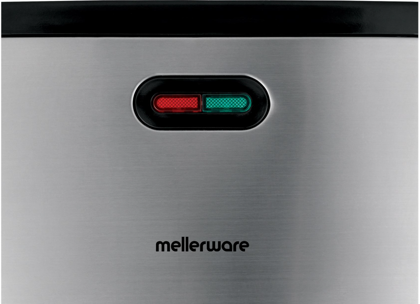 Mellerware 800W 2 Slice Non-Stick Black Sandwich Maker