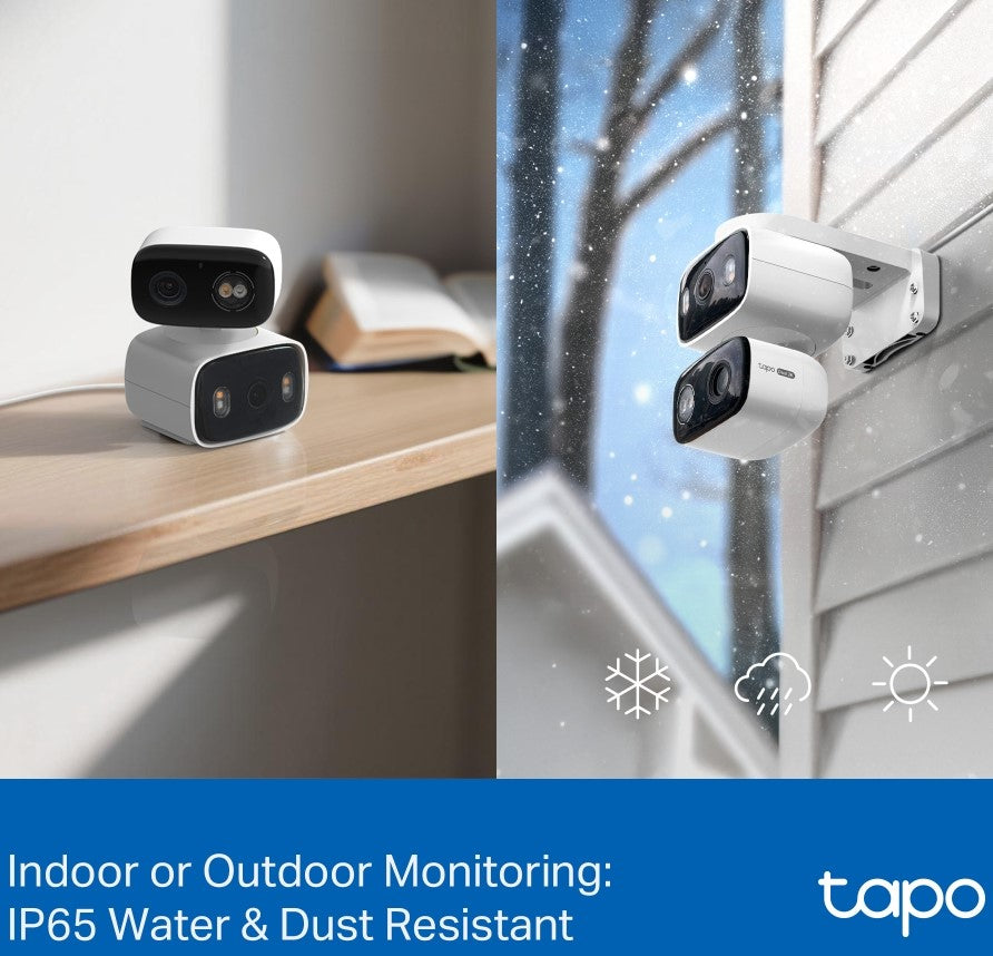 TP Link Indoor or Outdoor Dual Lens Pan or Tilt Security Camera