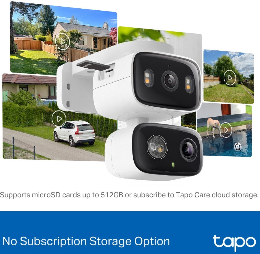 TP Link Indoor or Outdoor Dual Lens Pan or Tilt Security Camera