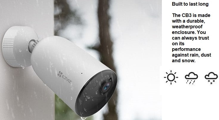 Ezviz CB3 Smart Home Battery Camera And Solar Panel Kit